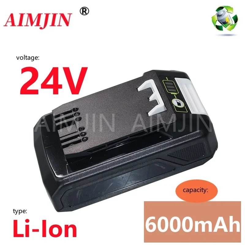 Suitable for Greenworks 24V 6000mah lithium-ion Replace battery (Greenworks battery) lawn mower Electric tool battery