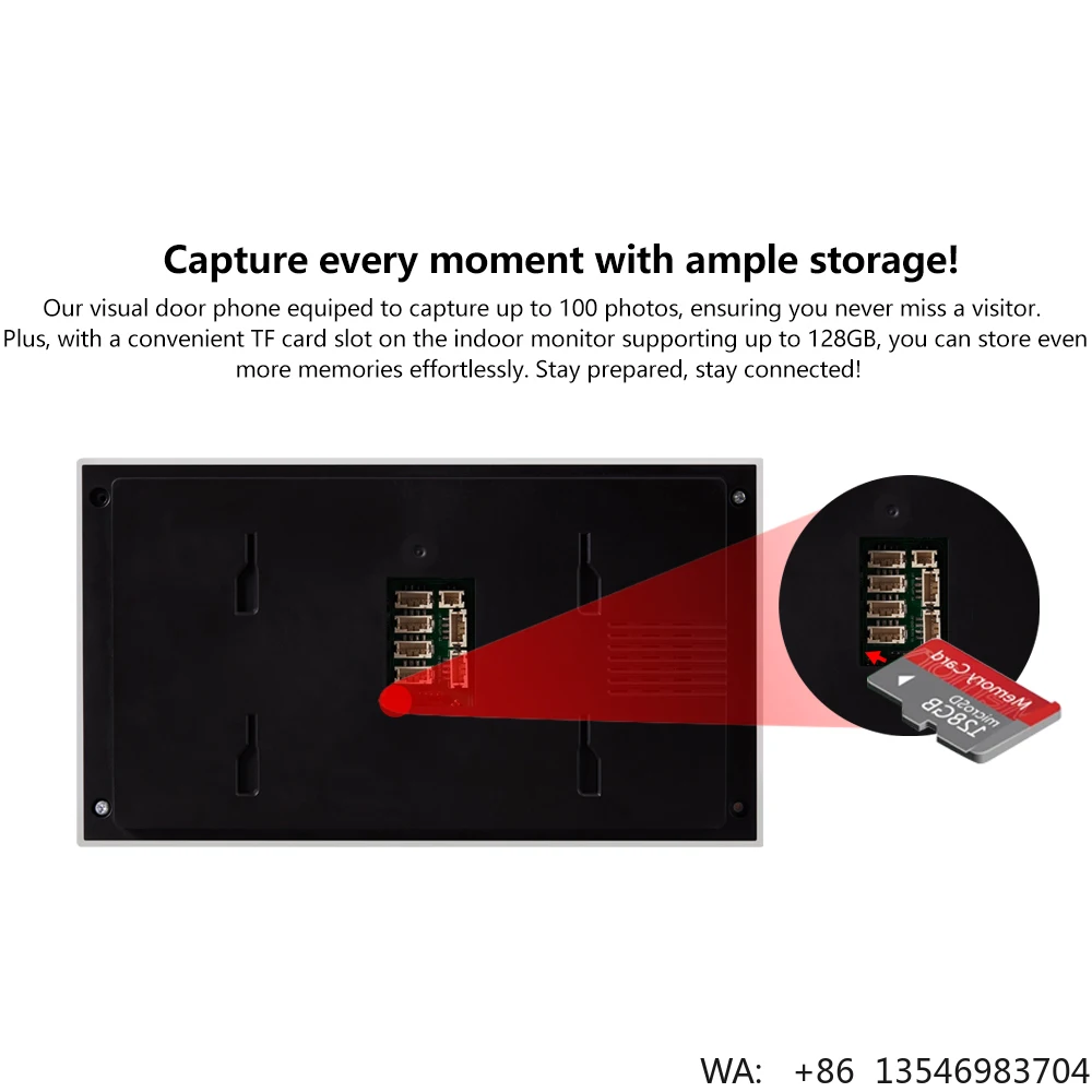 7 Inch WiFi Doorbell Camera Video Intercom 4 Wire Video Door Phone Intercom System for Villa Home Apartment