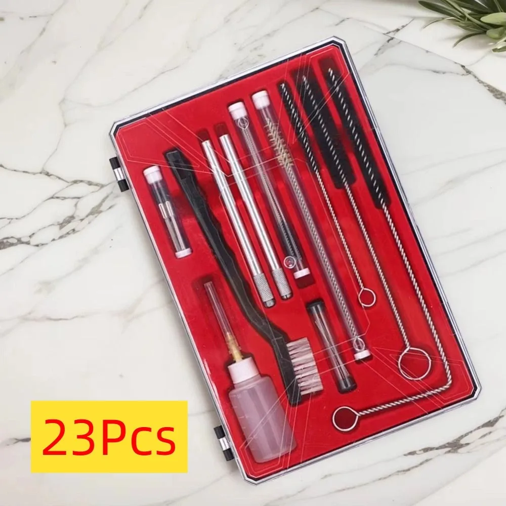 

17/23Pcs Airbrush Spray Nozzle Cleaning Brush Set Airbrush Repair Storage Case Paint Nozzle Cleaning Kit Tube Cleaning Brushes