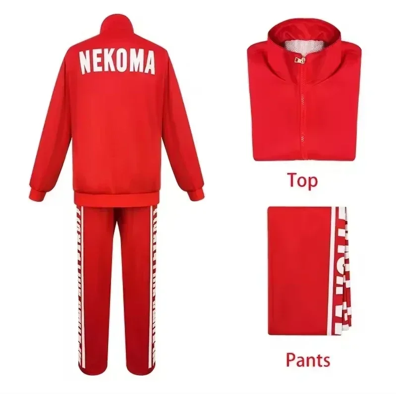 

Haikyu cosplay veste anime Volley-Ball Vêtements de Sport Karasuno Nekoma Aoba Johsai Fukurodani Inarizaki Lycée Uniforme Costme
