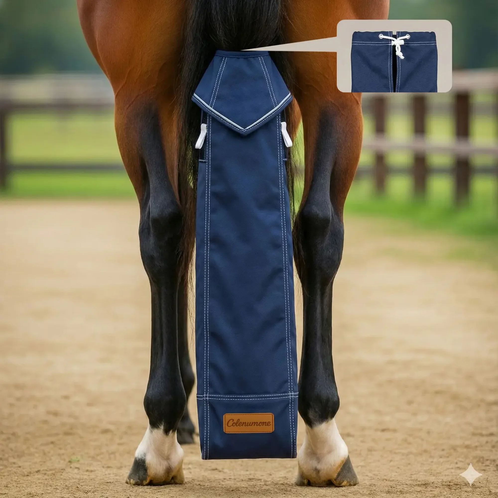 

Ponytail Cover Dirt Resistant Dust Proof Horse Protective Cover Insect Proof Bite Prevention Horse Protective Gear
