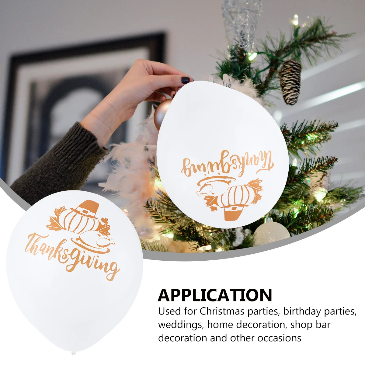 

100Pcs Thanksgiving Balloons Premium Latex Party Decorations for Home Festival Decoration Garland Kit Photo Props Backdrop