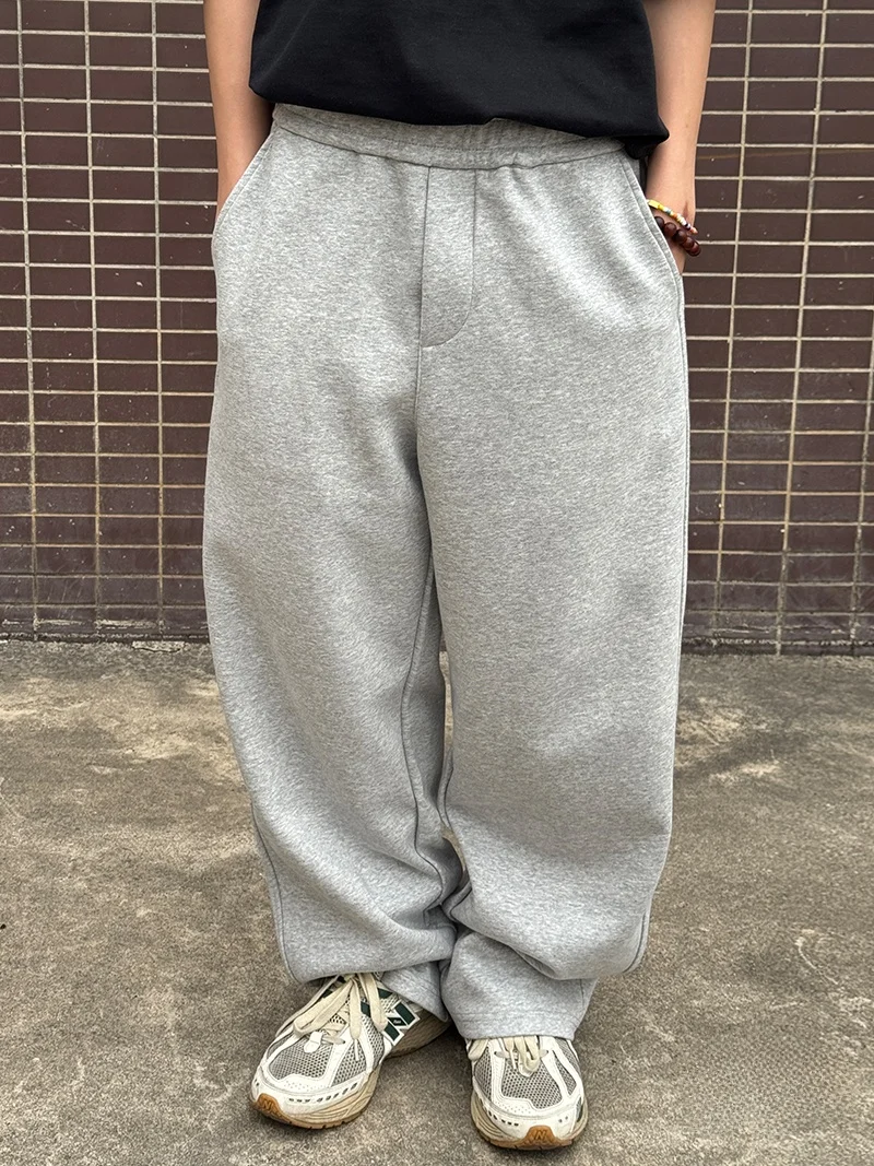 

Vintage Heavyweight Retro Sweatpants Loose Straight Leg Workwear Trousers Streetwear Hip Hop Men's Women's Sports Pants