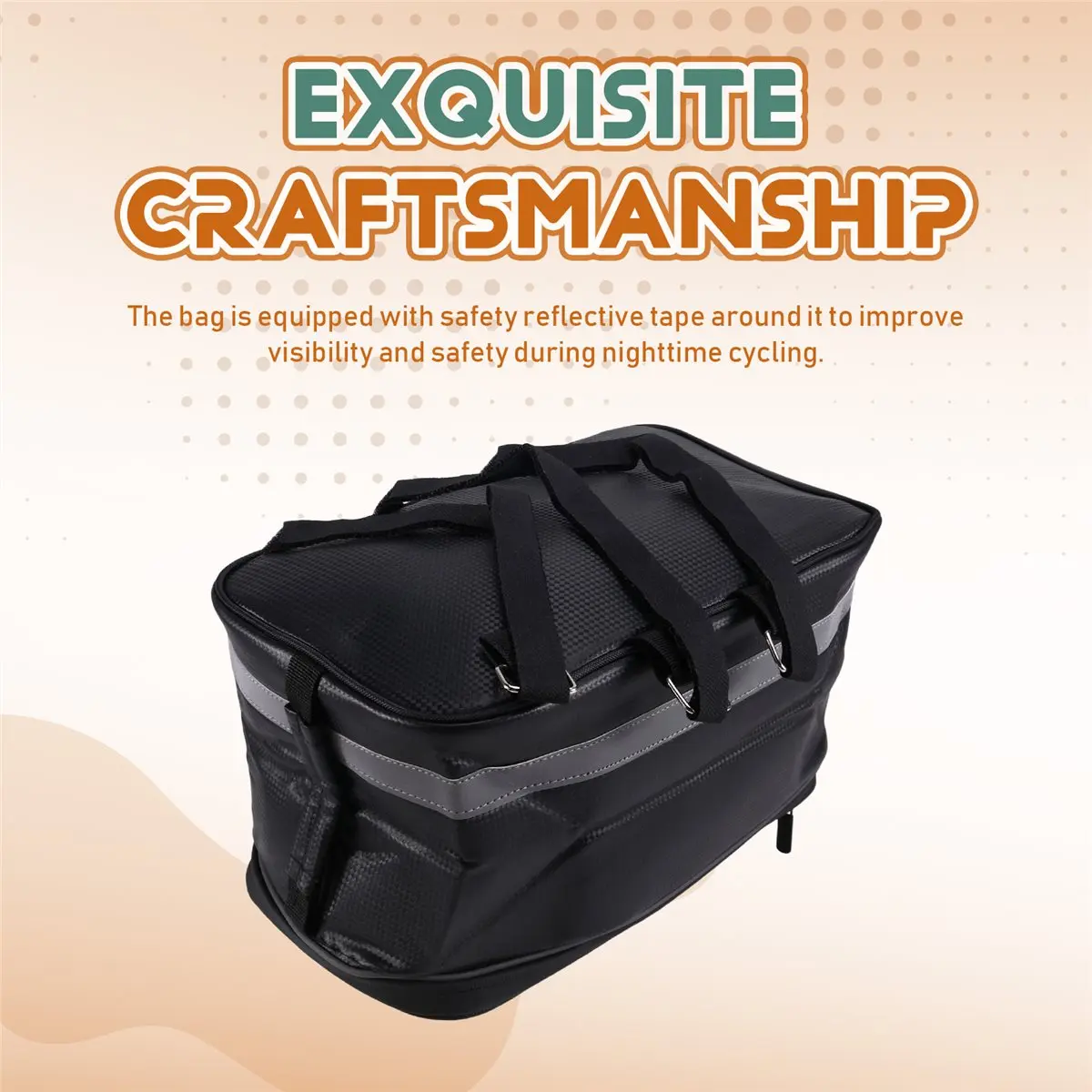 Bicycle Rear Seat Bag Bike Rack Bag Trunk Pannier Cycling Waterproof Travel Bag for Cycling Travel