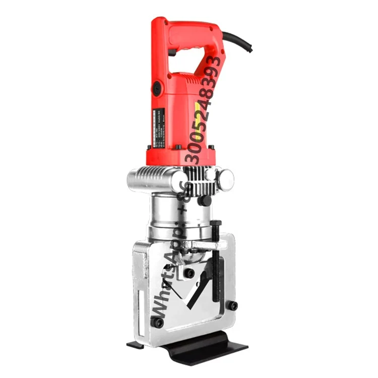 

220V/110V Portable Electric Hydraulic Angle Steel Cutter Hand Press Punching Machine 1-4mm 90 Degree Angle Steel Cutting Machine