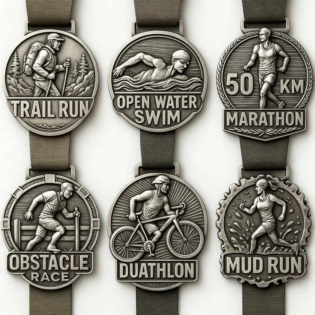 Custom  Medal 5K/10K Marathon Finisher Medals Running/Swimming/Football/Triathlon/Cycling Race Award Medal Manufacturer