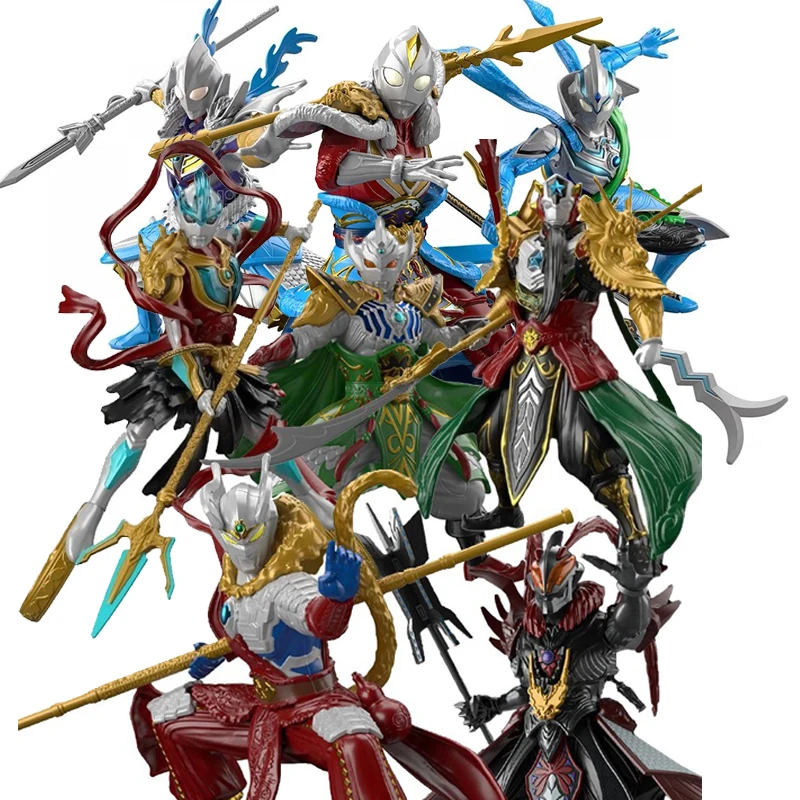 

Bandai Ultraman Heroes series of peripheral toys Wukong Sayro Guan Yu Titas Nezha Galaxy Ultraman assembly