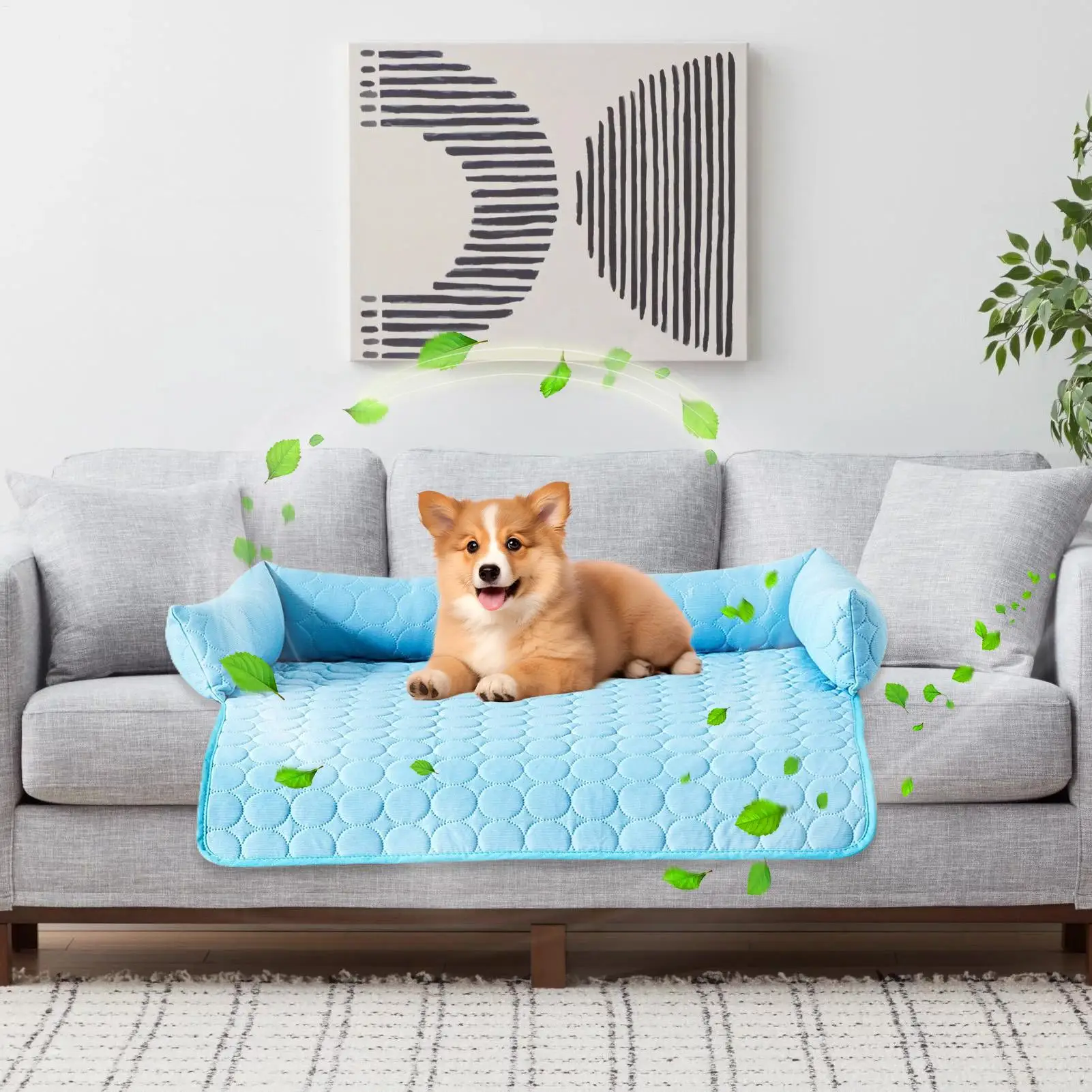 

Cooling Pet Bed Mat Cooling Dog Sleep Pad For Car Seat Bite-Resistant Pet Accessory Non Slip Resting Pad For Small Medium Large