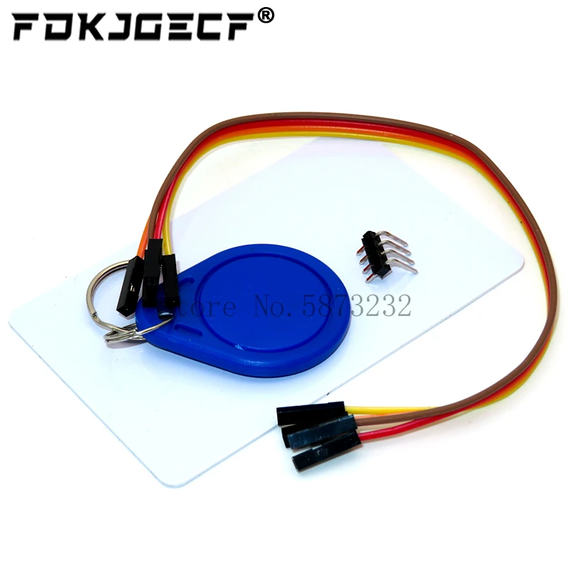 مجموعة وحدة قارئ الاتصالات القريبة من الحقل ، وحدة RFID NFC NXP V3 ، I2C SPI HSU مع S50 و CUID ، بطاقة بيضاء ، بطاقة مفتاح #6