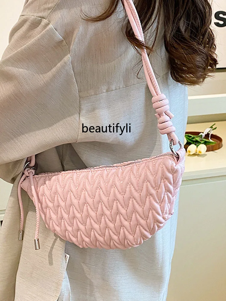 Trendy Fashion Bag Women's Summer New Simple High Sense Dumpling Bag Niche Trendy Crossbody Bag