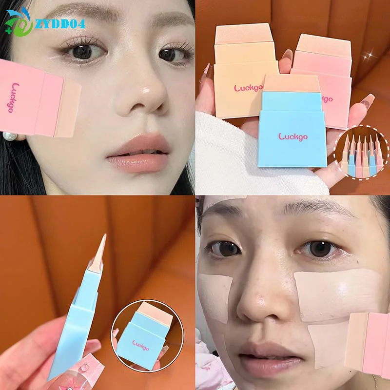●Portable Silicone Foundation Brush Evenly Applied Powder No Streak Foundation Flat Head Face Base Makeup Beauty Tool Easy Clean