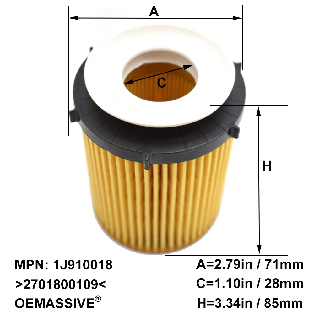 Oil Filter 2701800109 For Infiniti Q30 Q50 Q60 QX30 Mercedes-Benz A B C CLA E GLC GLK SLC SLK V Class 1.6L 2.0L Engine Protector