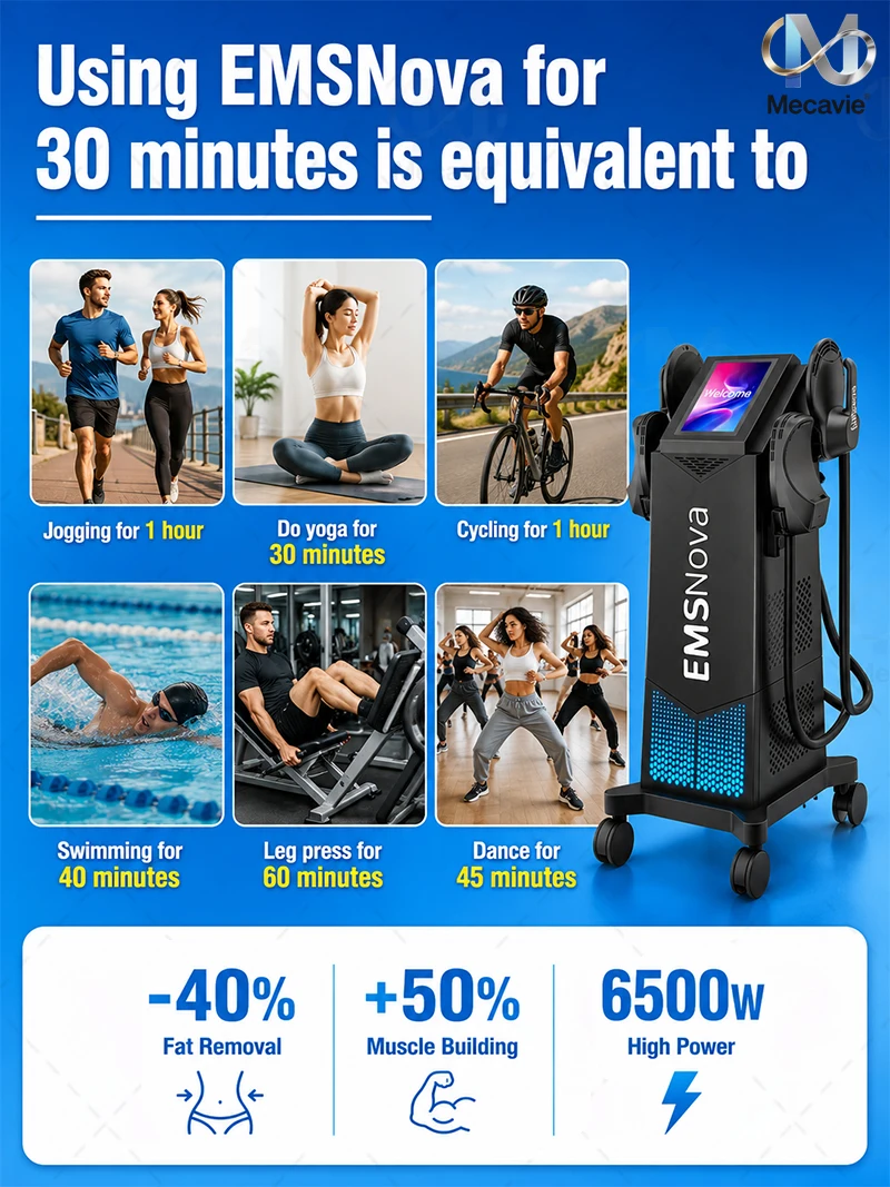 Professional 4 Probes EMSNova HIEMT Body Sculptor Machine High Power Fat Loss Abdomen Muscle Gain Buttock Lifting Non-surgical