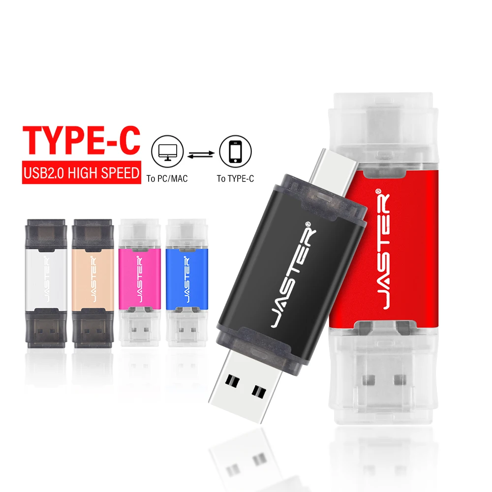 

TYPE-C USB Flash Drive 64GB High Speed OTG Memory Stick Black Creative Business Gift Pen Drive 32GB Golden Pendrive 16GB 8GB