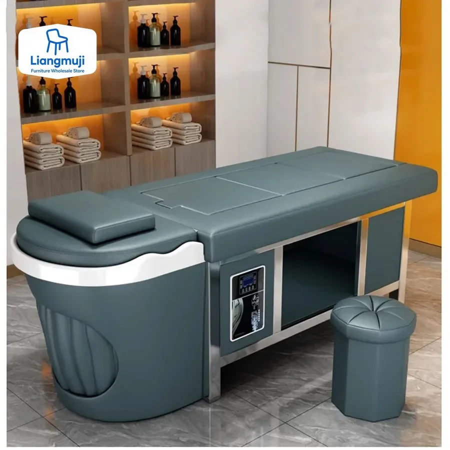 

Head Spa Salon Chair Hair Salon Massage Stylist Spa Shampoo Bed Head Therapy Massage Behandelstoel Barber Shop Furniture