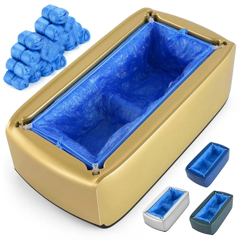 Shoe Cover Machine Automatic Shoe Cover Dispenser 200 Pieces Disposable Plastic Shoe Covers For Home, Office