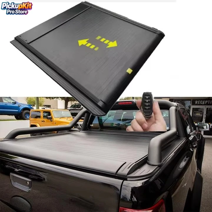 

Electric Roller Shutter Tonneau Cover for F150 Raptor 5.5 FT Remote No-Drill