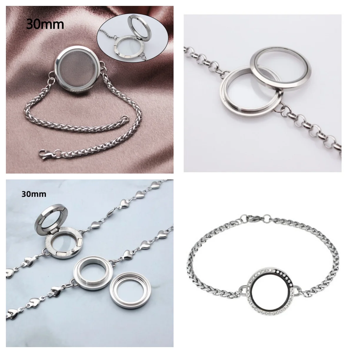 1Pcs 30Mm Glass Loc…