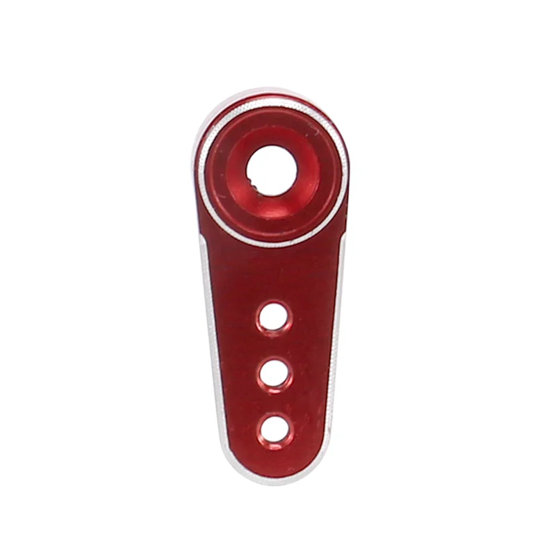 AS96-4Pcs 메탈 15T 서보 암 서보 혼 EMAX ES08MA II 서보 호환 Axial SCX24 1/24 RC 크롤러 자동차 부품, 레드 + 블랙