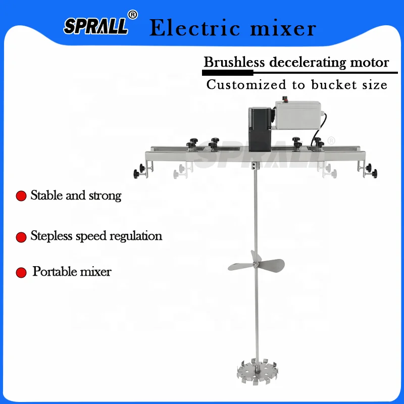 SPRALL fábrica Industrial jabón loción Perfume lavavajillas máquina mezcladora Motor eléctrico agitador 1000L IBC tanque Tote mezclador