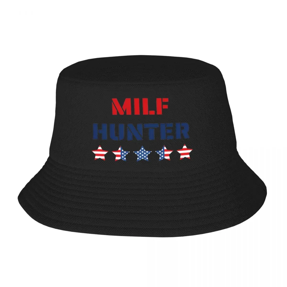 Milf Hunter USA Bob Hat for Women Vocation Sun Hats Streetwear Foldable for Camping Fishing Fisherman Hats Panama Hat