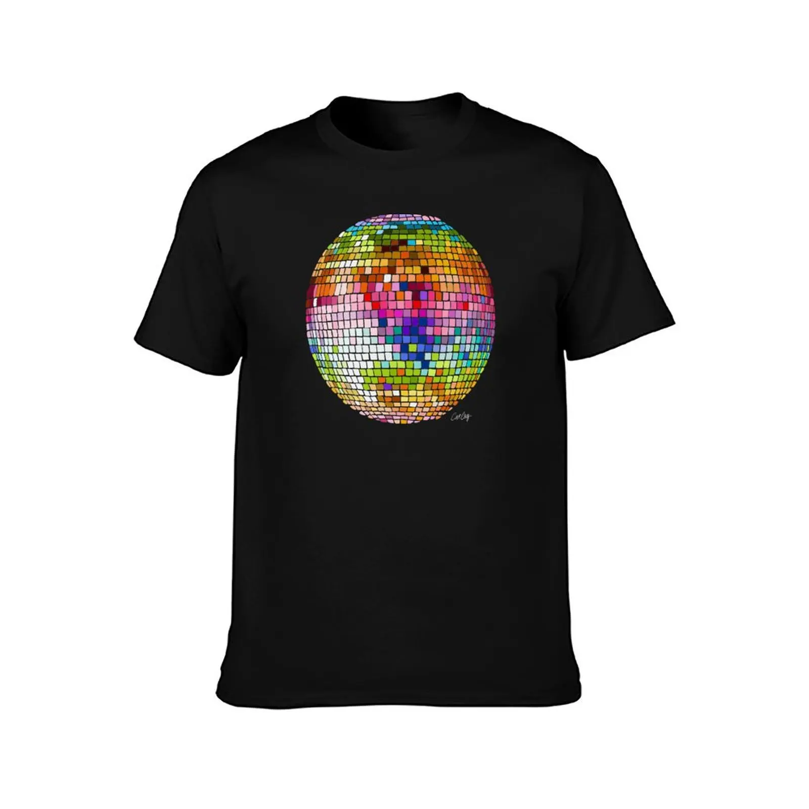 Disco Ball – Rainbow on Charcoal T-Shirt Construction Work Tee Shirt T-Shirt