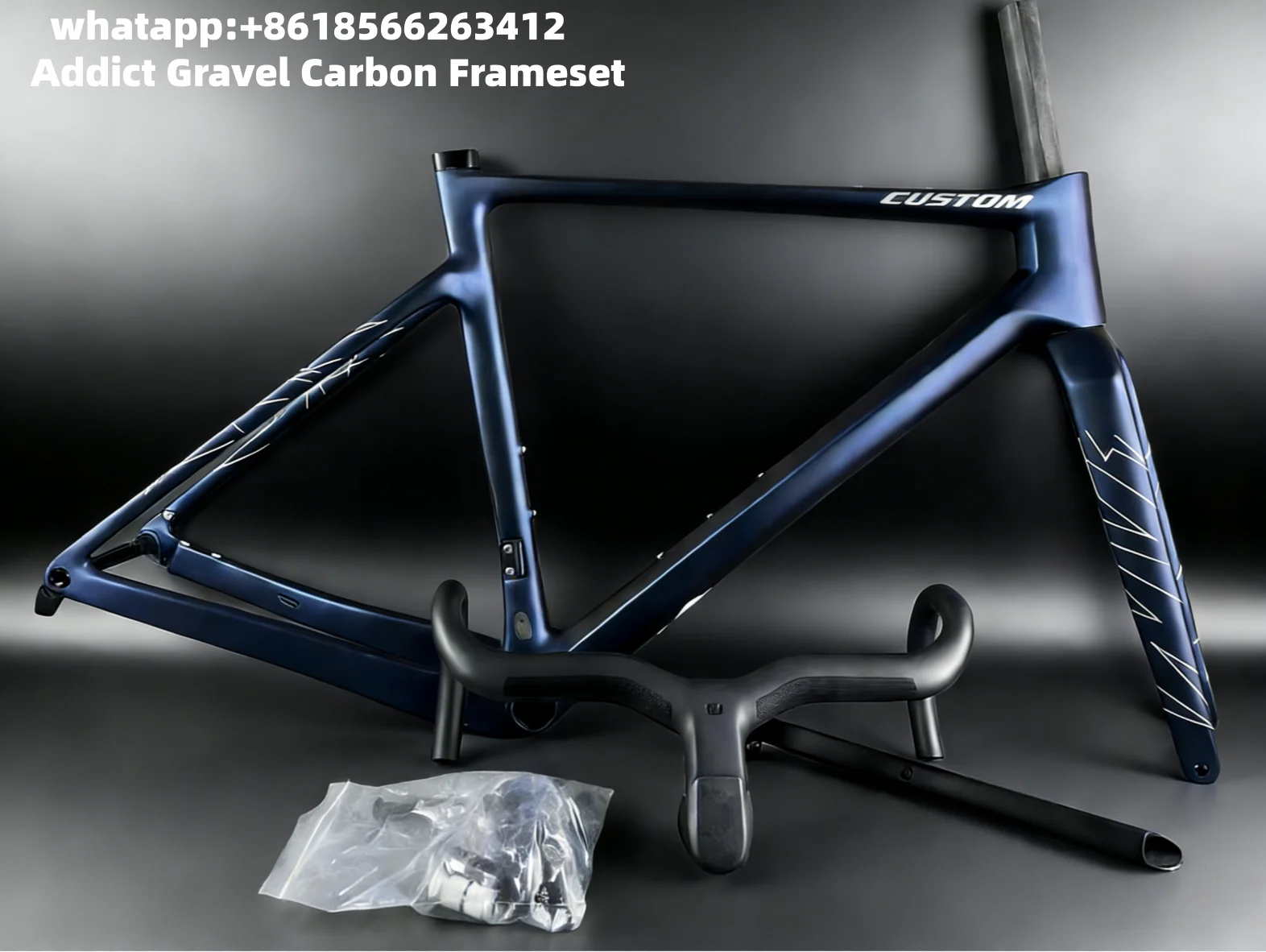 

Новинка 2025: Карбоновый рамный комплект Addict Gravel Team HMF для дисковых тормозов, с полным внутренним прокладыванием кабелей, размеры 49, 52, 54, 56.