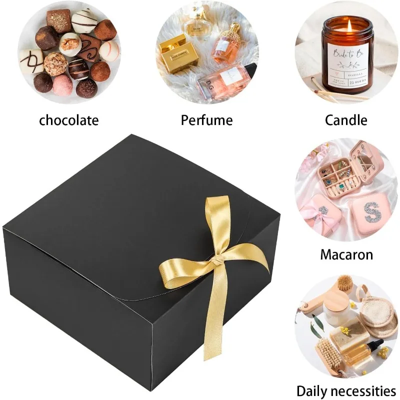 Scatola di imballaggio da 3 pezzi per regalo, confezione regalo in carta Kraft, scatola di proposta per damigella d\'onore per matrimonio,