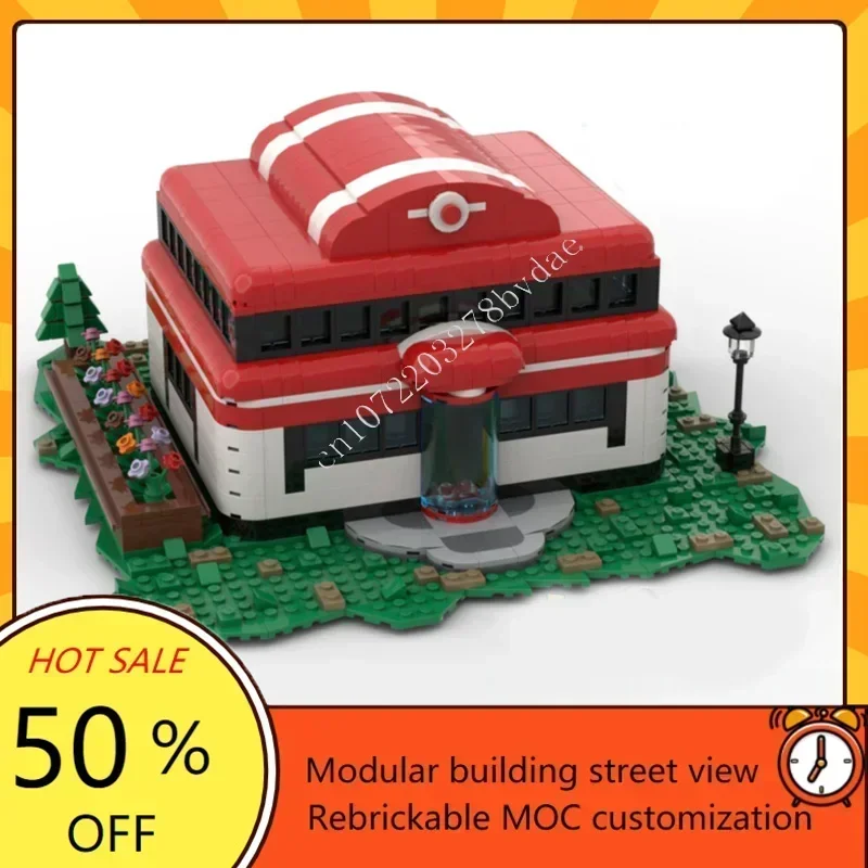 

1404PCS Pet elf Center Modular MOC Creative street view Model Custom Puzzle Architecture DIY Education Assembly Model Toys Gift