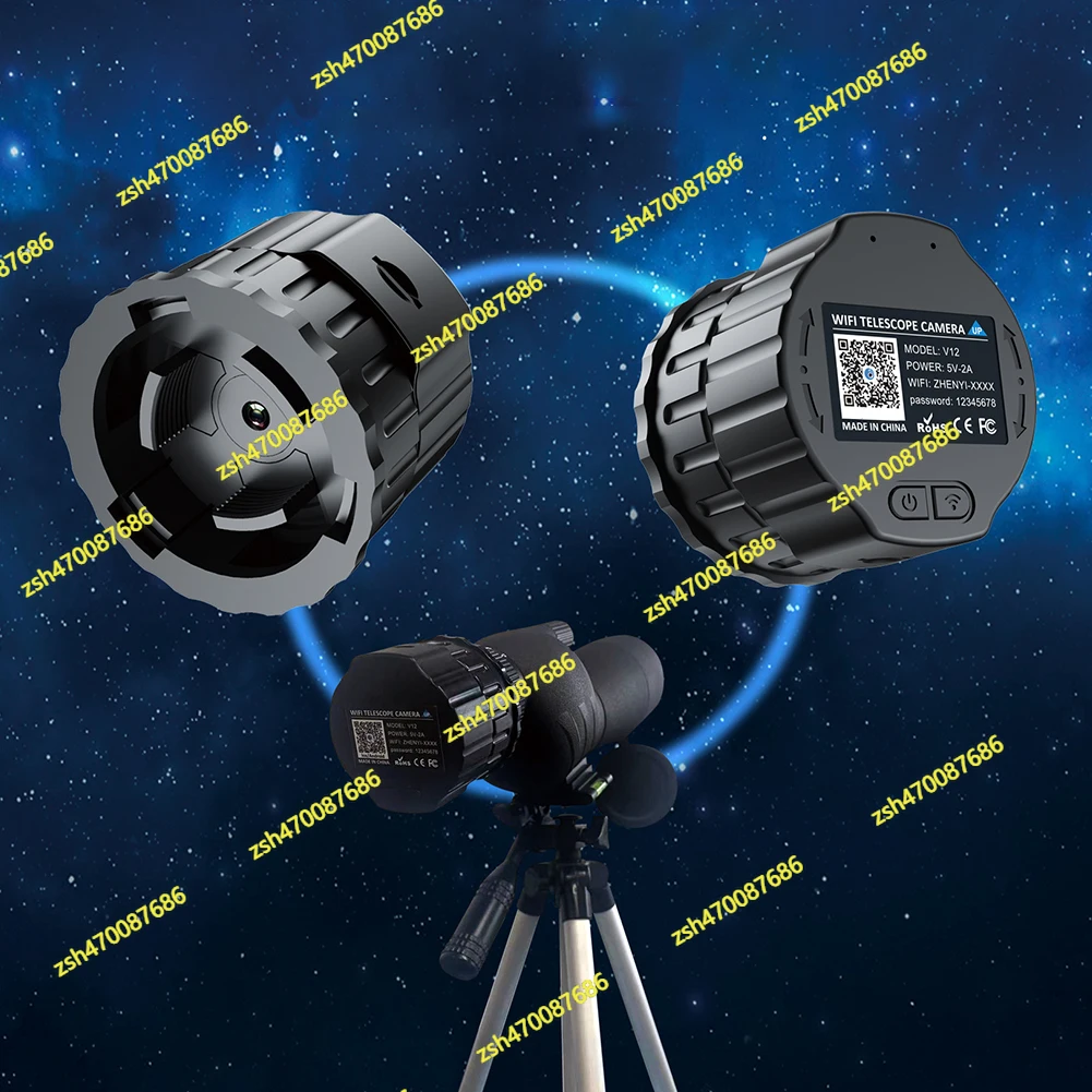 

4 Million Pixel HD WiFi Telescope Eyepiece Camera for 25mm-50mm Optical Telescope and Microscope Portable Spotting Scope Camera