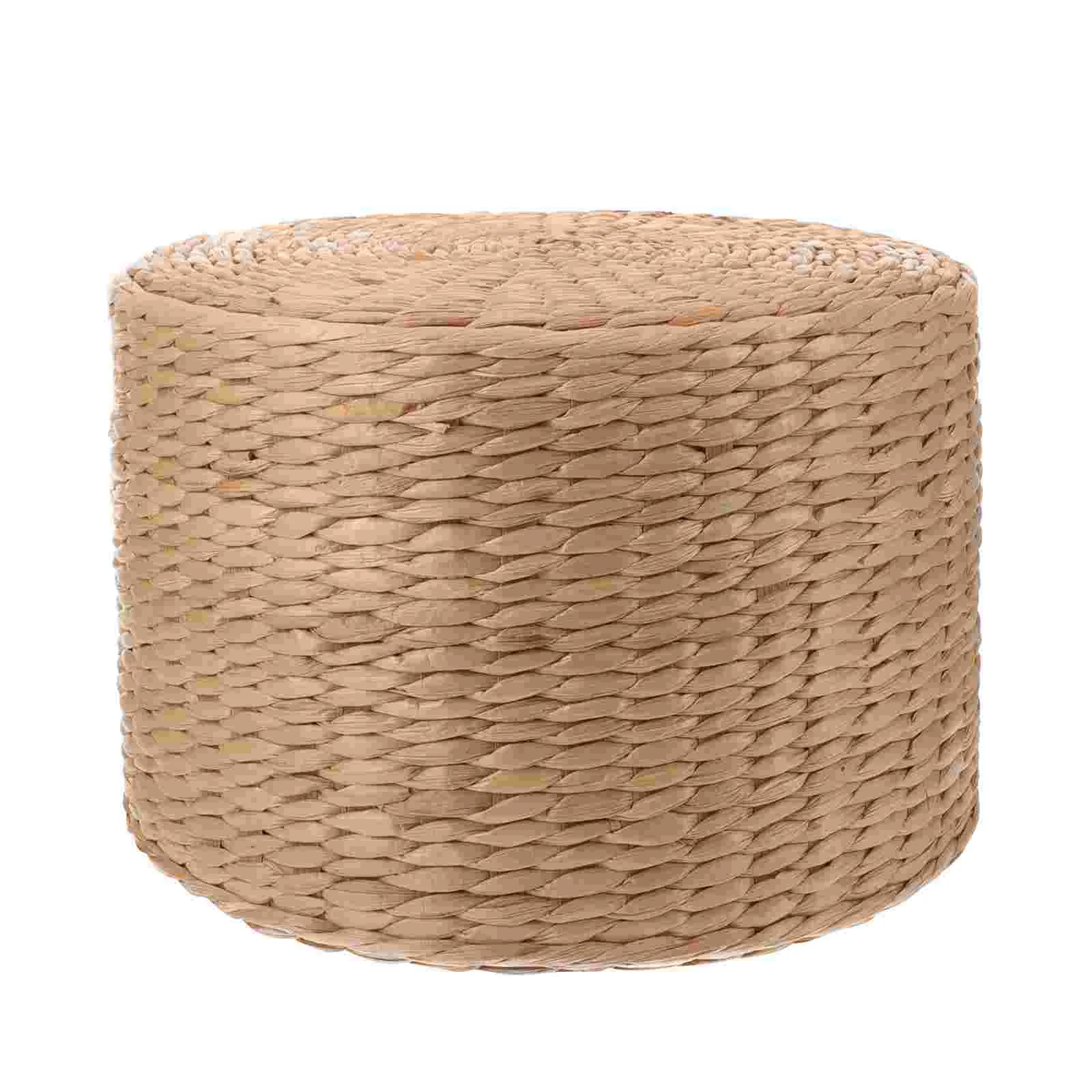Children's Woven Stool Kids Chair Toilet Chairs Small Step Entry for Shoe Changing Round