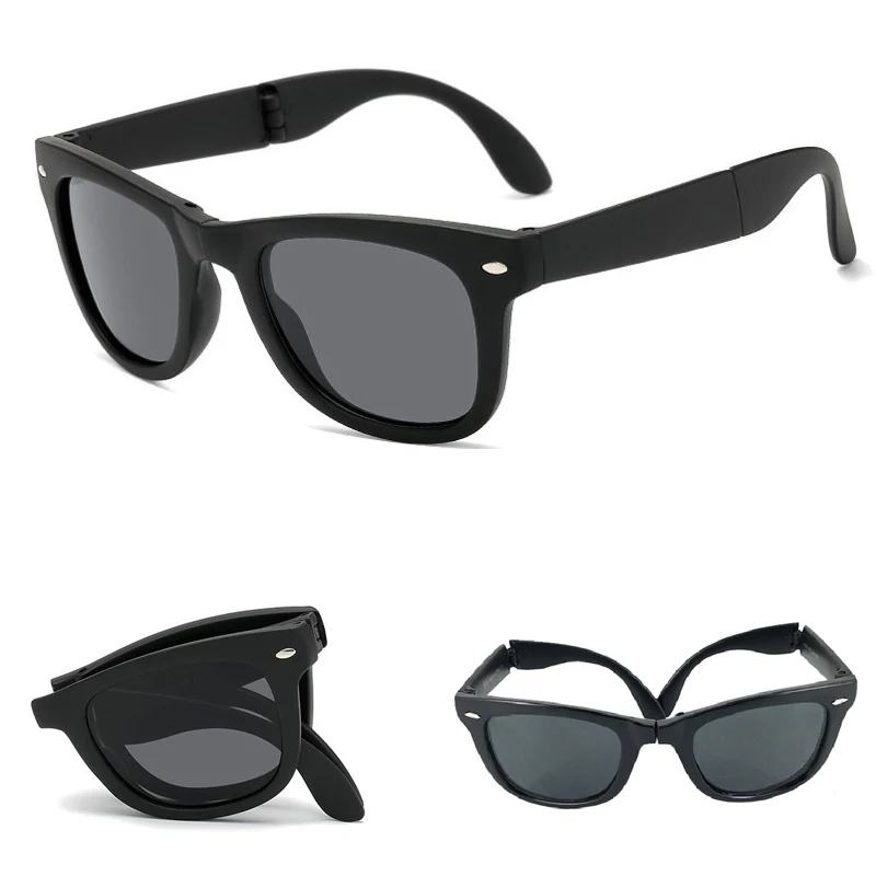 Neue Modische Faltbare Sonnenbrille für Herren Markendesigner-Brillen für Damen Faltbare Modische Quadratische Tragbare Outdoor-Sport-Sonnenbrille für Männer – Detail 6