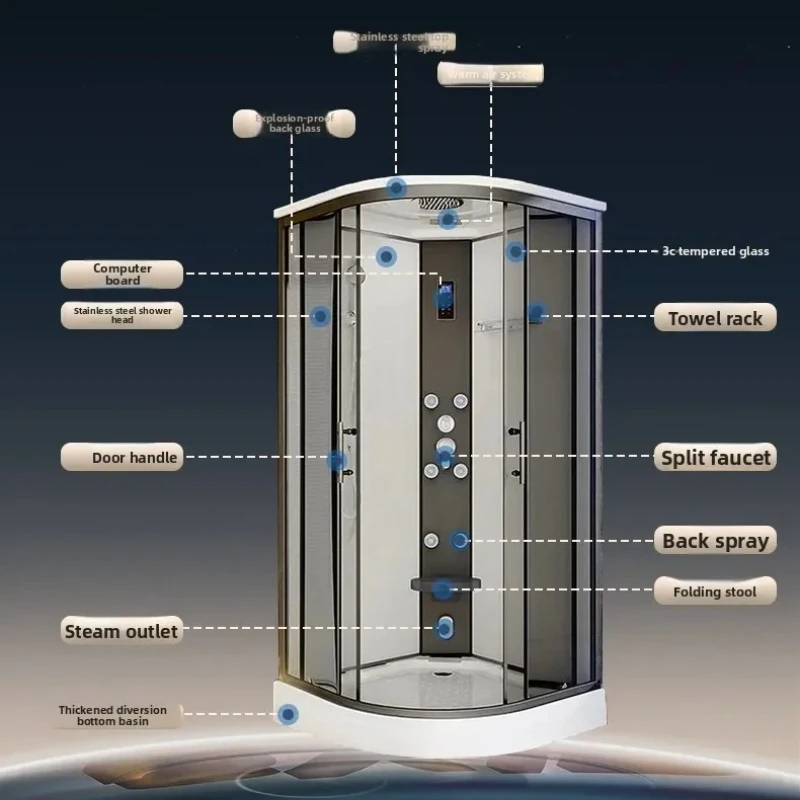 b7-- Shower Room Household Toilet Indoor Bath Room Bath Room Simple Bathroom