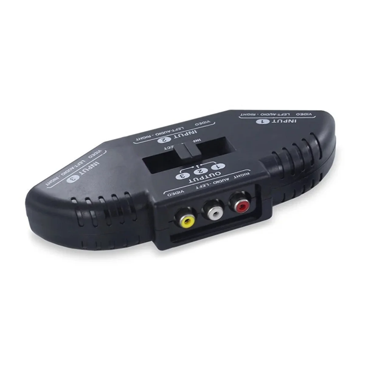 Best 3-Way Audio Video AV Switch Selector Box Splitter Switch W/ Cable for TV X-Box DVD Player Devices Switch