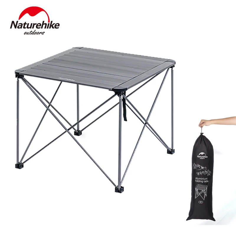 

Naturehike Folding Square Table Ultralight Aluminum Alloy Roll Table Board Camping Outdoor Picnic BBQ Barbecue Portable Storage