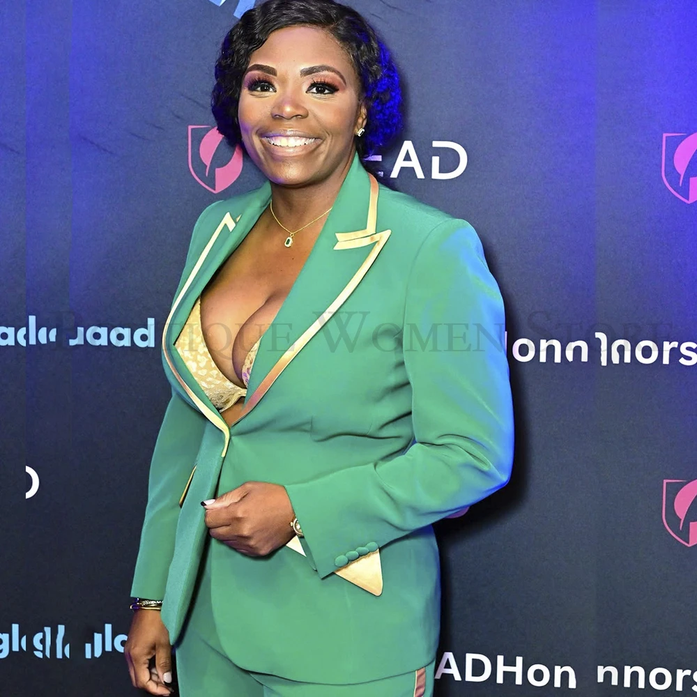 Elegant Women Suits 2 Piece Jacket Pants Sets Formal Occasion Peak Lapel One-Button Female Clothing High Quality Office Blazer