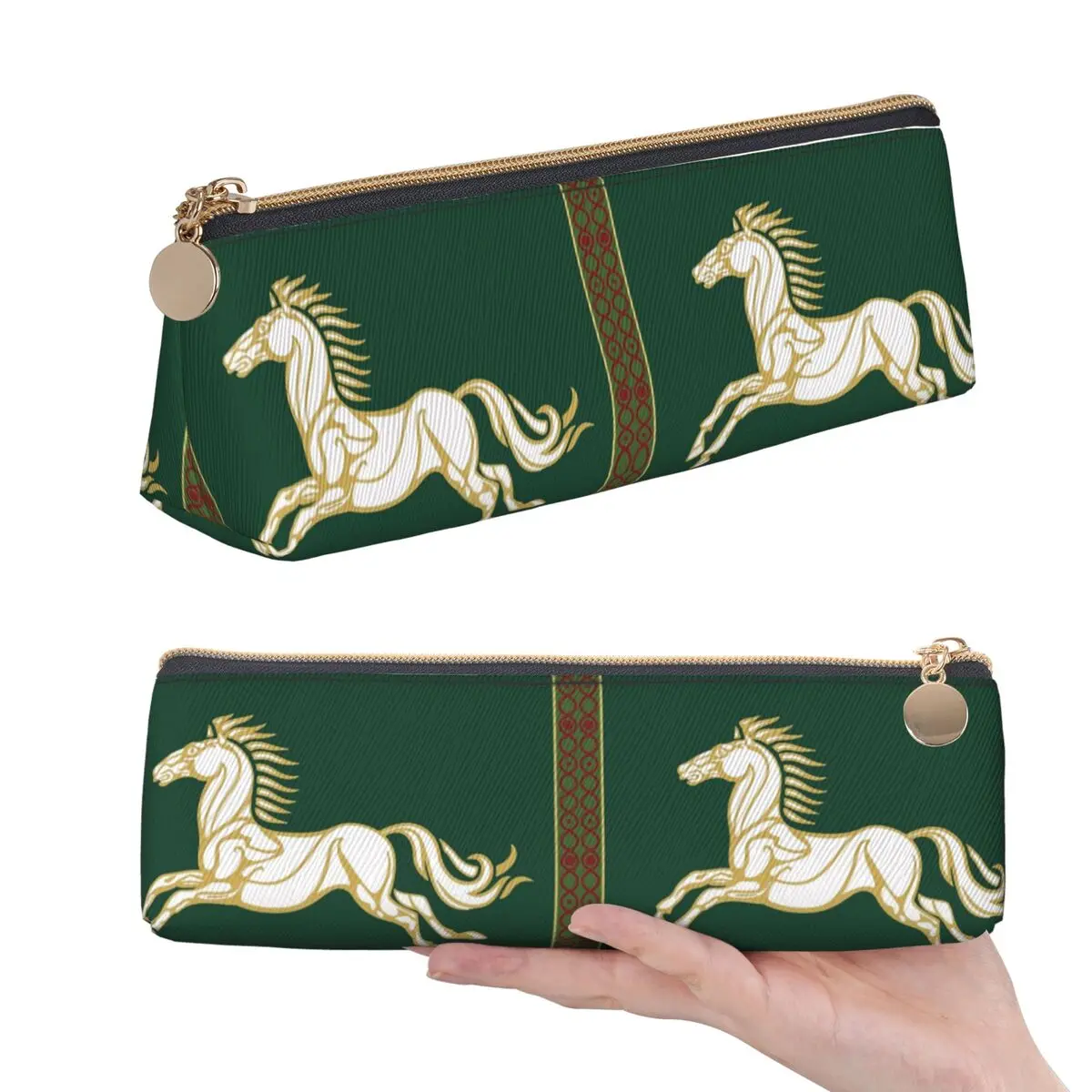 Banner Of Rohan Pencil Case for Students Gifts Pen Box Pencil Bag Stationery Supplies Pen Holder Bag