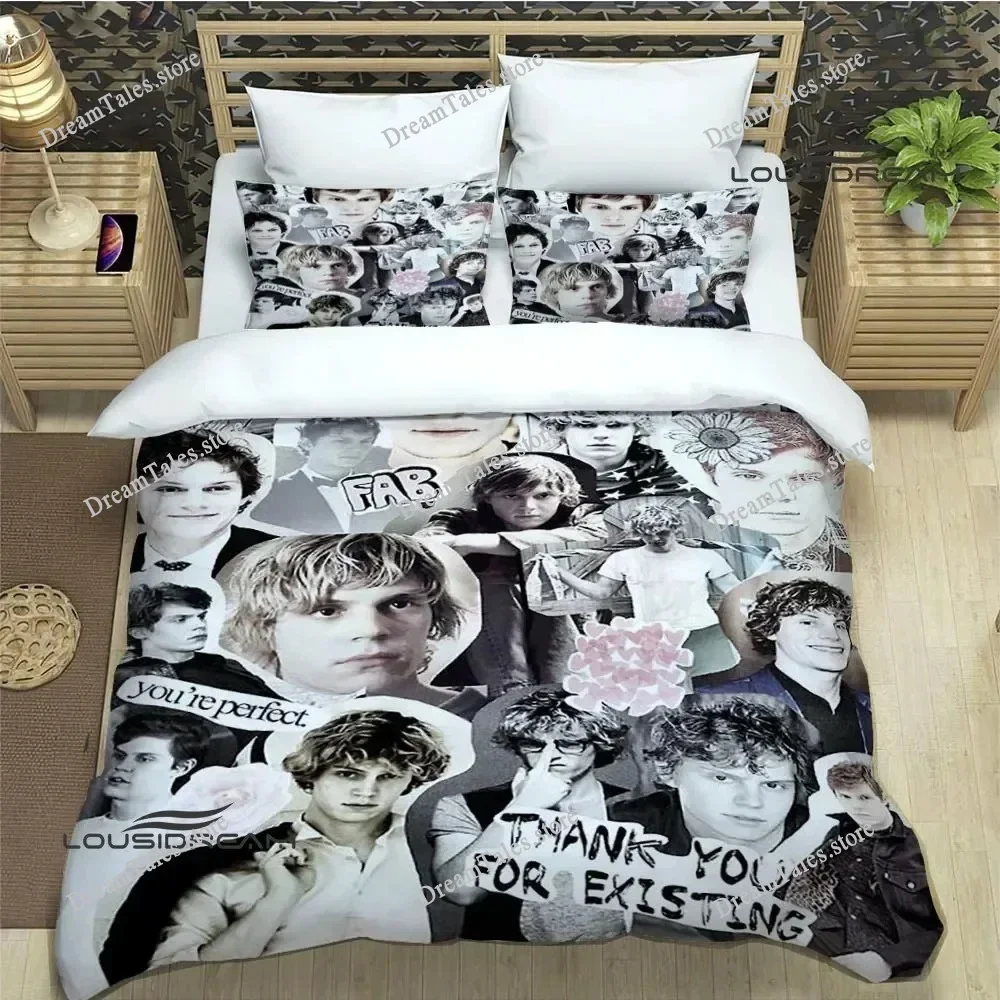 

3D Evan Peters Pattern Bedding Sets Exquisite Bed Supplies Set Duvet Cover Bed Comforter Set Bedding Set Luxury Birthday Gift