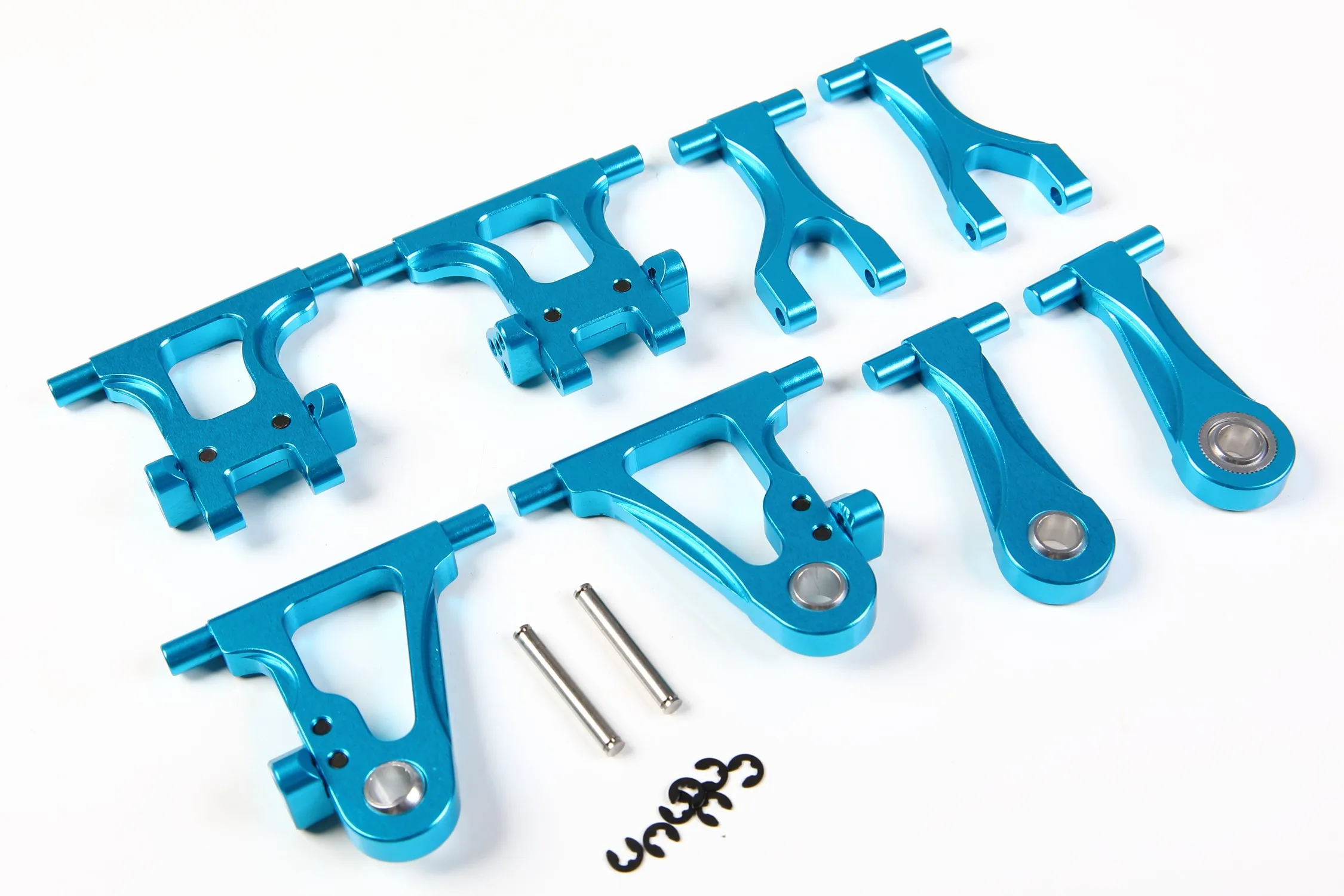 Aluminum TT-02 Front Rear Upper Lower Suspension Arm Set for RC Car Tamiya TT02