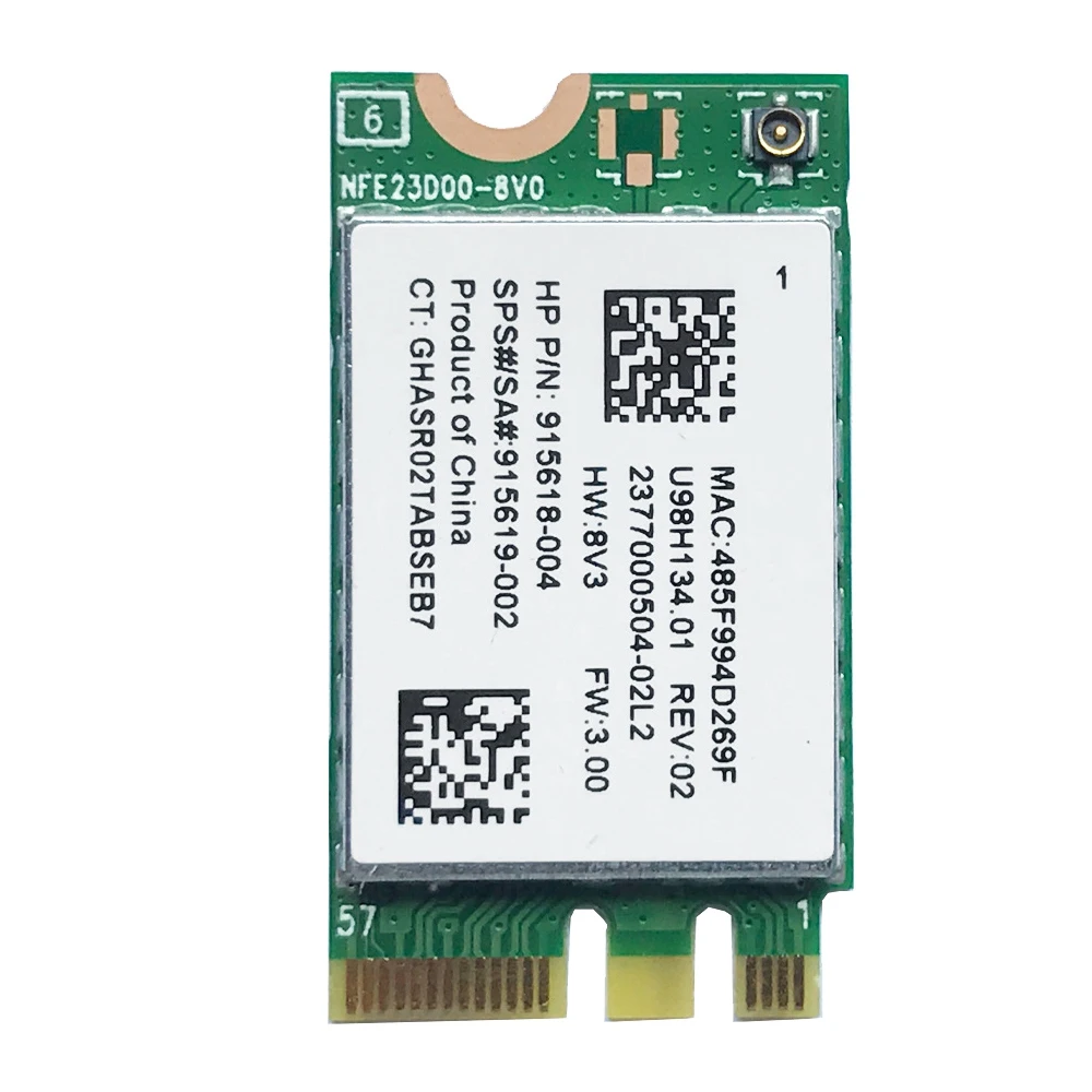 SCLS RTL8723DE 246 G6 Network Card BT 4.0 2.4G SPS 915619-001/915618-002 300M for
