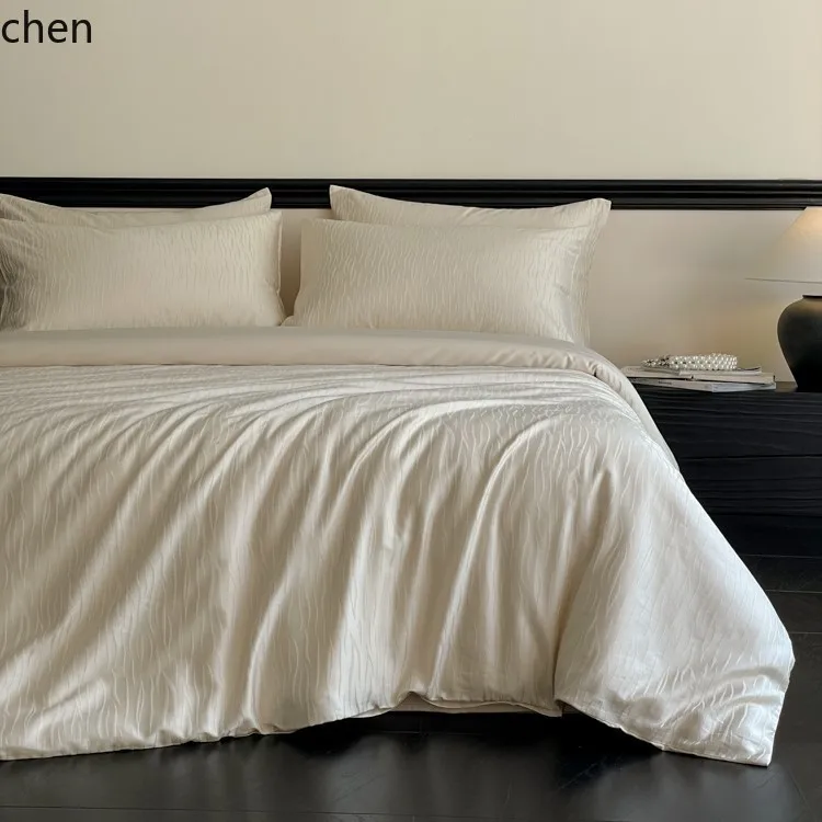 HXL four-piece set of lyocell tencel cotton jacquard duvet cover