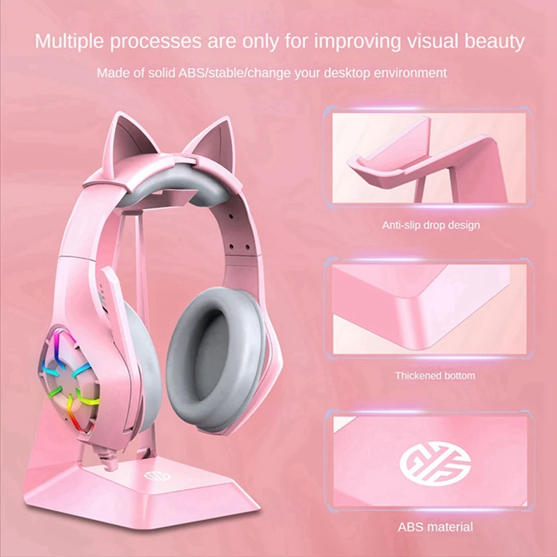 Headphone Stand Headset For All Headsets Gamers Gaming PC Accessories Desk Portable Headphone Stand Holder Rack