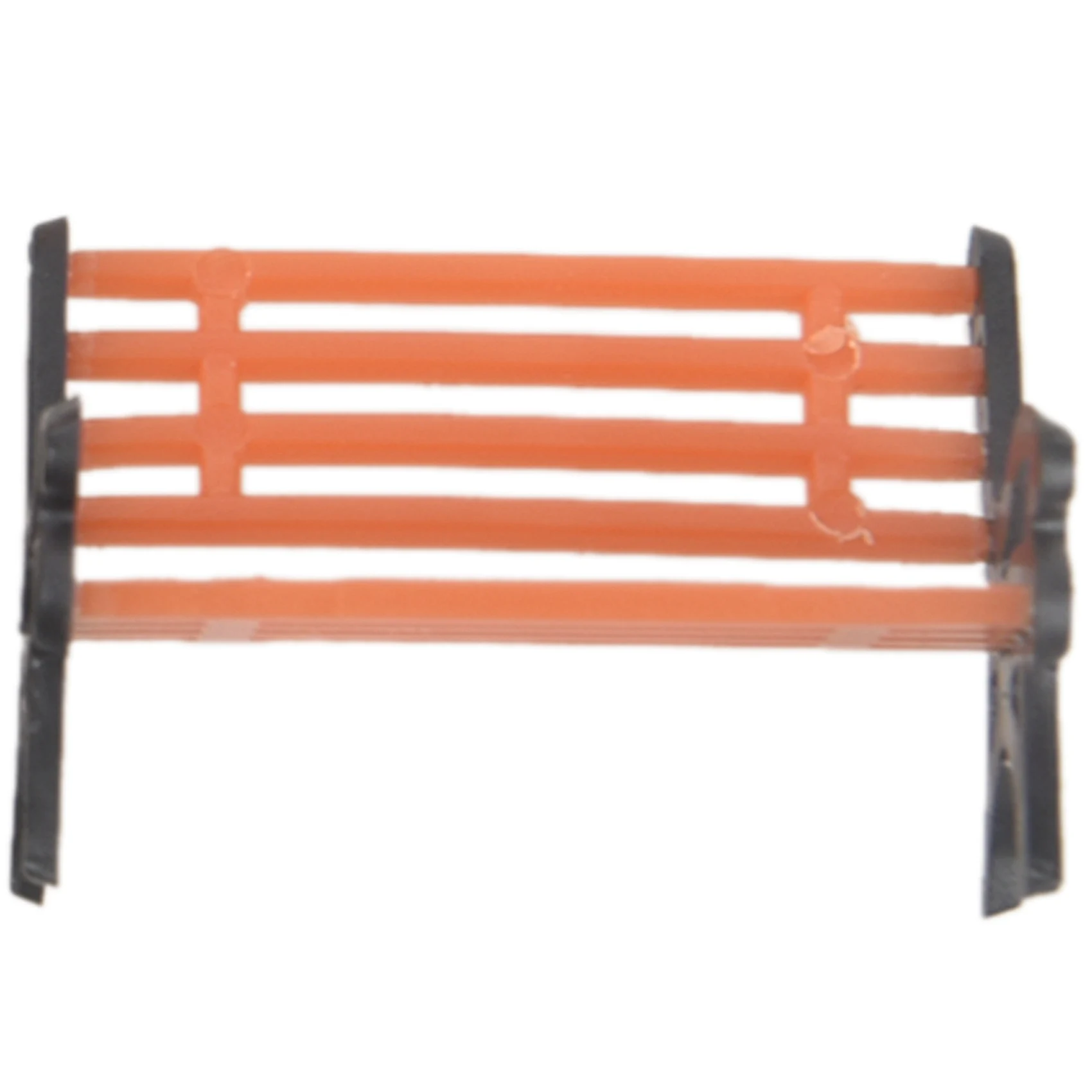 A02M-15Pcs Plastic Model Park Bench Model Landscape 1:50 With Black Arm