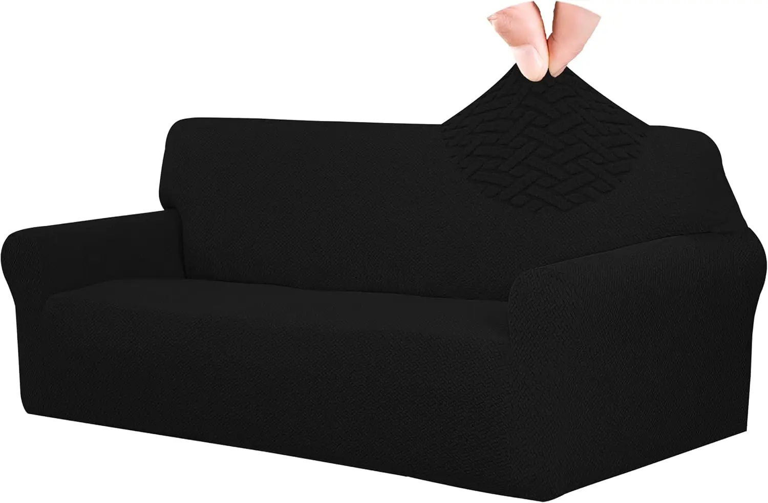 

Stretch Jacquard Couch Cover, 1-Piece Soft Sofa Cover, Sofa Slipcover With Anti-Slip Foams, Washable Furniture Protector For