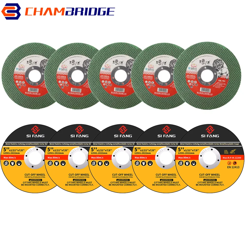 10Pcs 125mm Angle Grinder Cutting Wheels Cut Off Wheels Resin Wheel Ultra Thin Saw Blade for Stainless Steel Iron Metal Durable