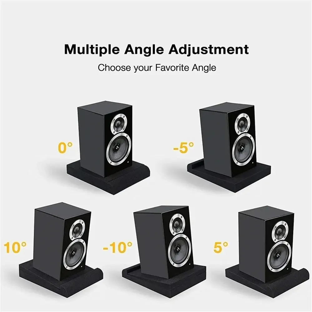 1Set Studio Monitor Speaker Acoustic Foam Isolator Pads Anti-shock Anti-skid Sponge Desktop Speakers Isolation Panels