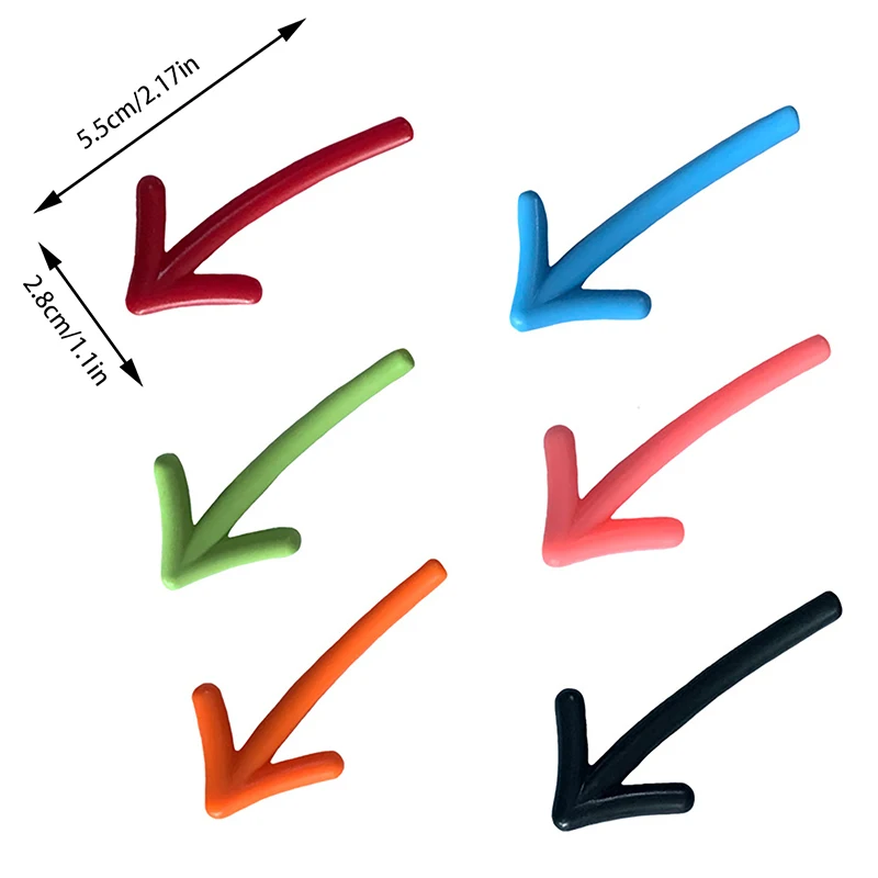 Confezione da 6 adesivi magnetici per frigorifero a forma di freccia divertenti e creativi, decorazione per frigorifero, regalo, messaggio per lavagna con freccia, decorazioni per la casa