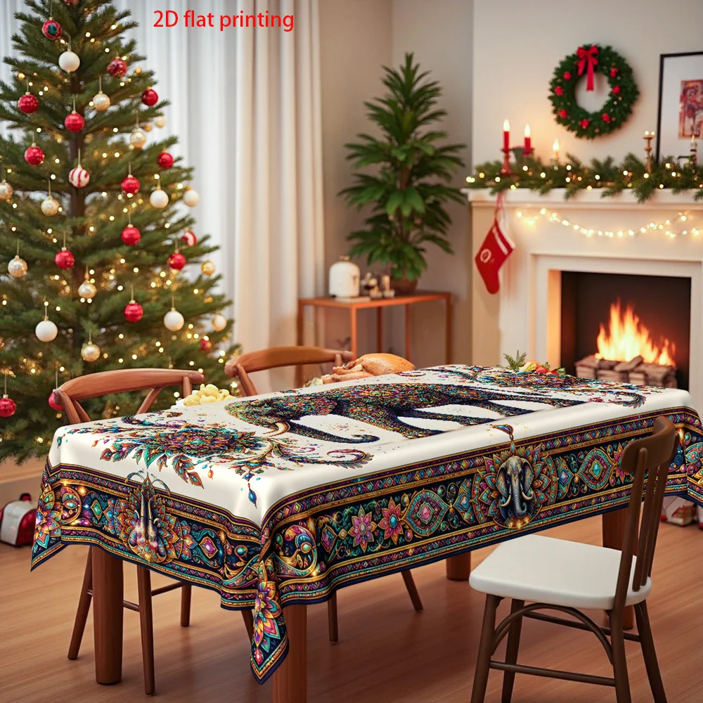 One piece, 2D flat printing, home decoration printed tablecloth, tablecloth for adding tableware to the dining tablezyc