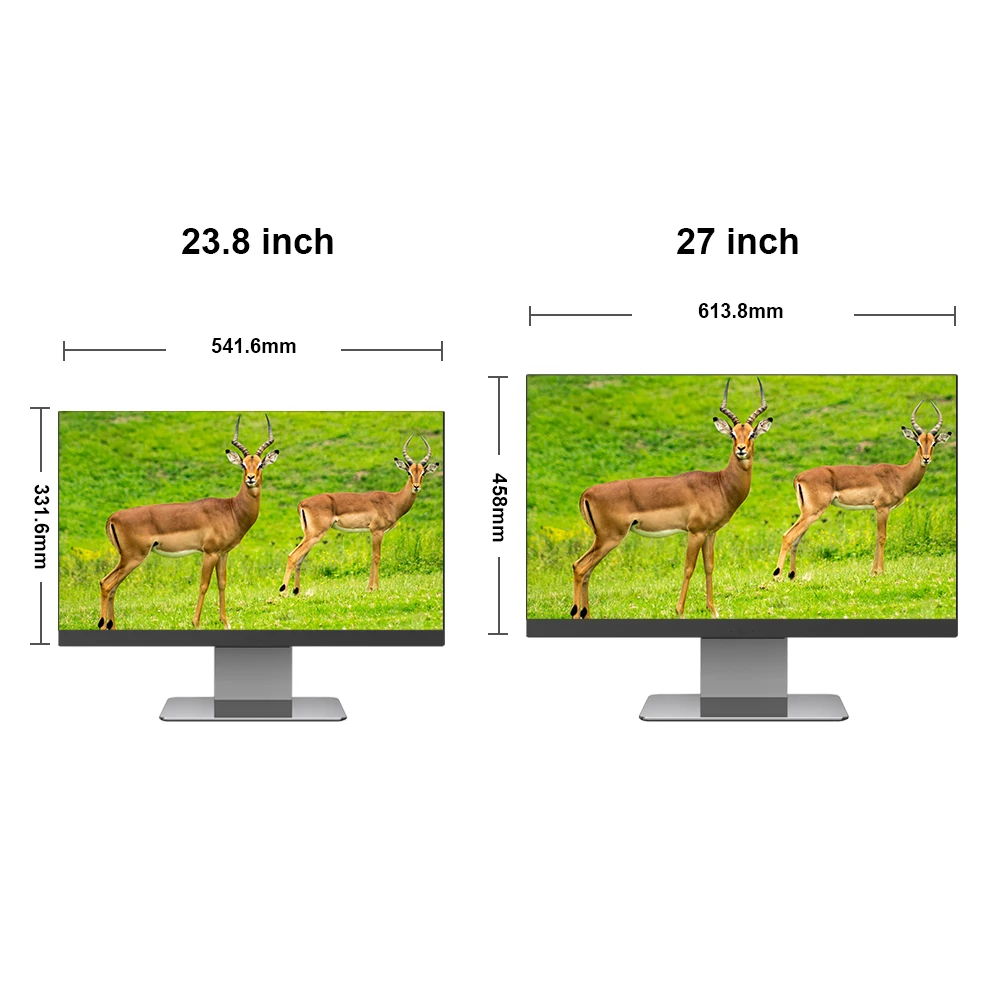 Monoblock Gaming Desktop Computer, Barebone Touch Screen, tudo em um PC Gamer, barato Core i3, I5, I7, 24 ", 27"