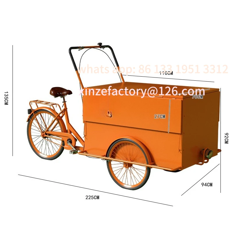 كشك شاحنة للوجبات الخفيفة سوق ليلي عربة ثلاثية العجلات مع مظلة متحركة تعويم مركز تسوق كشك بيع البضائع عربة القهوة عربة